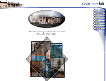 Tablet Screenshot of cedargrove.designextreme.com